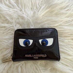 Karl Lagerfeld Faux Patent Wallet